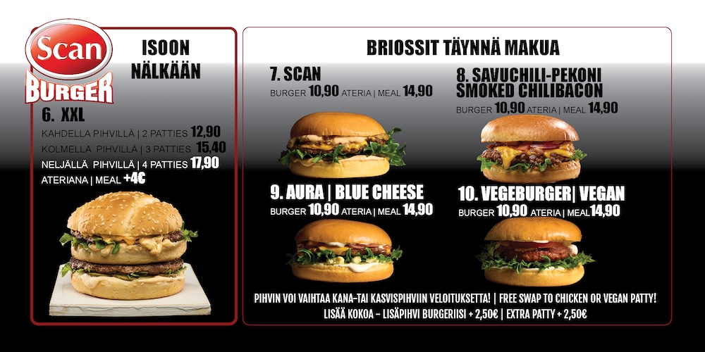 MENUTAULU_2026_4kpl_suomi-englanti_valoka lvot 1000mmx500mm_Kittilä omat hinnat2 burgerit 2